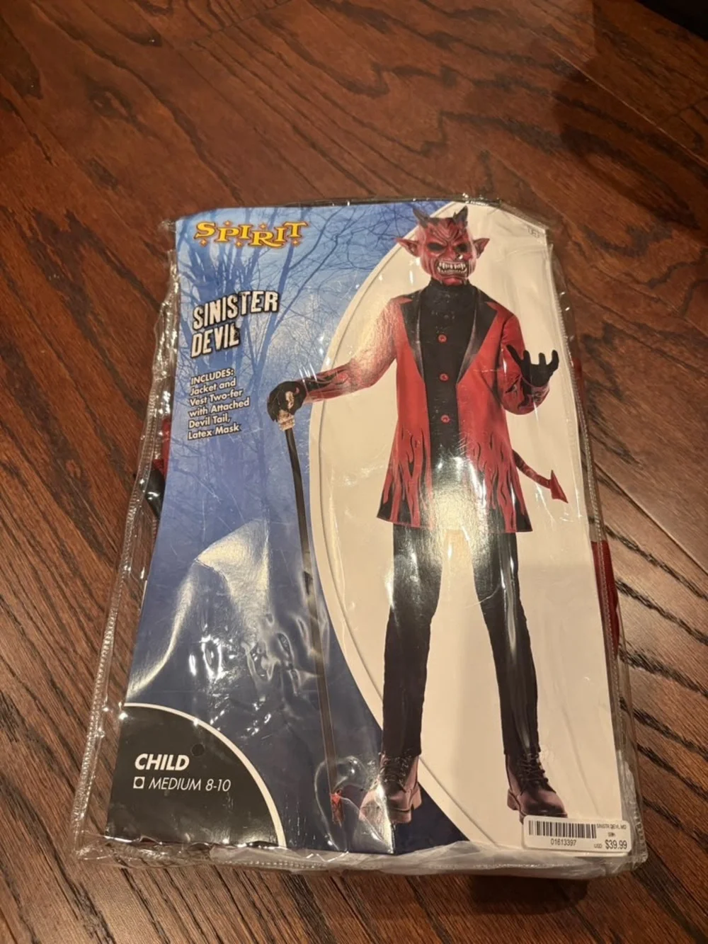 Sinister Devil Kids Costume - Red and Black